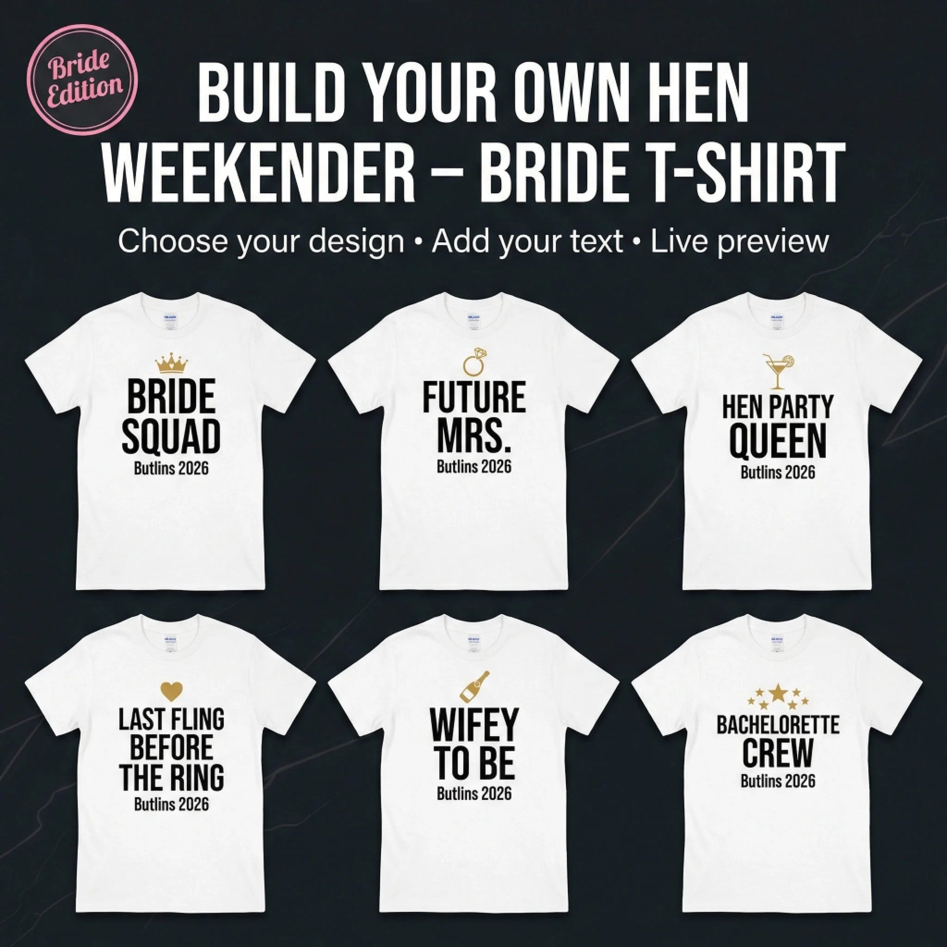 Hen Weekender Bride T-Shirt Hero image