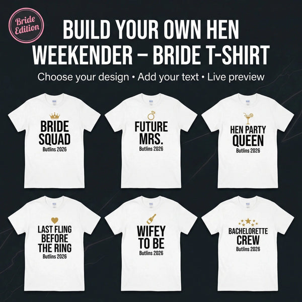 Hen Weekender Bride T-Shirt Hero image