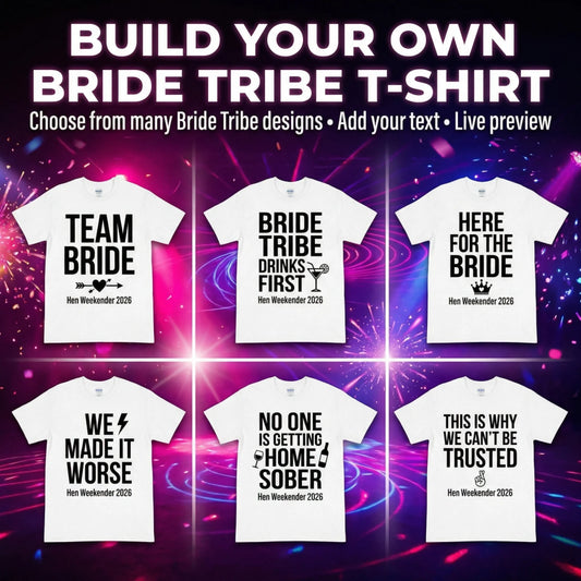 Hen Weekender Bride Tribe T-Shirt Hero image