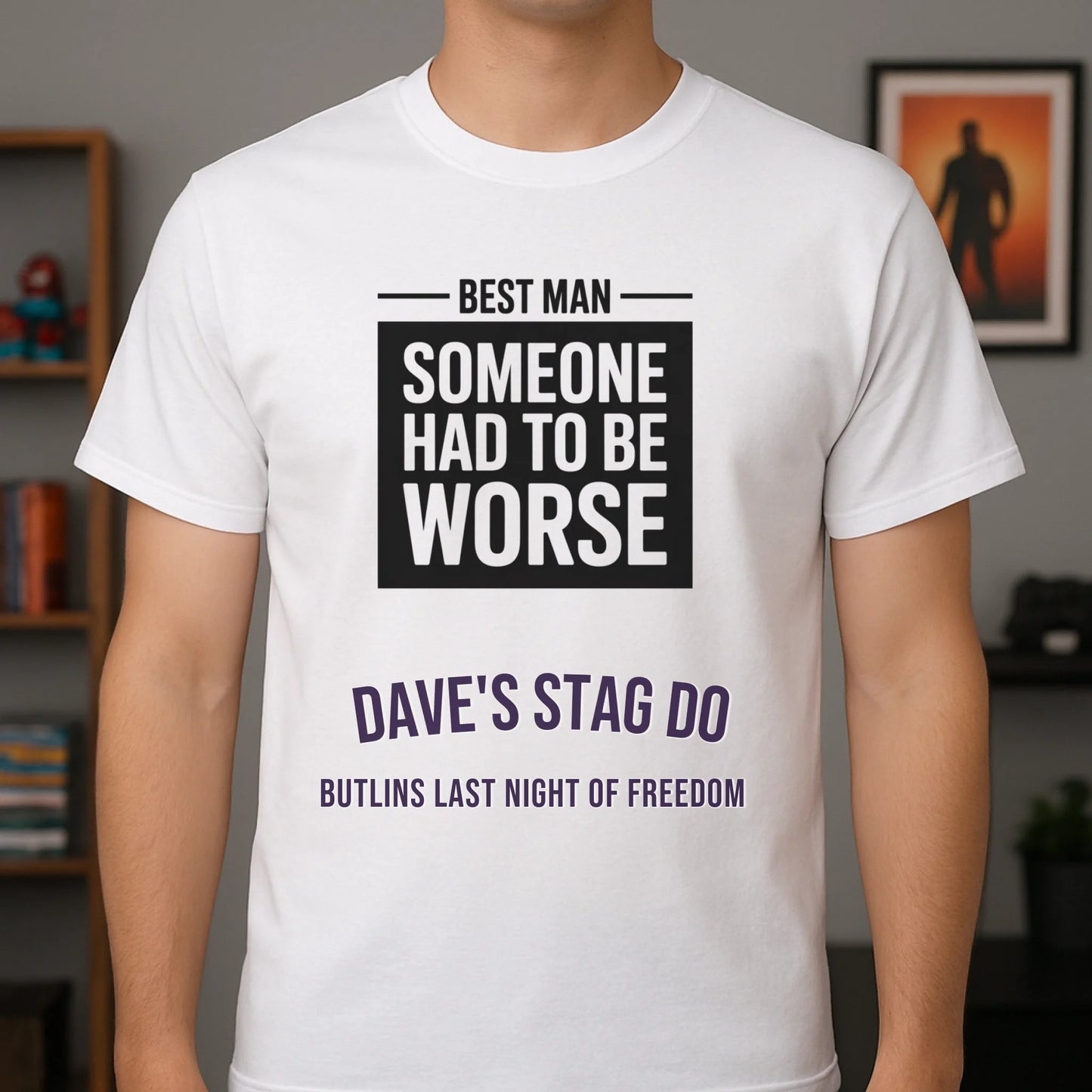 Gildan 64000 White T-Shirt Geek Weekender Mockup