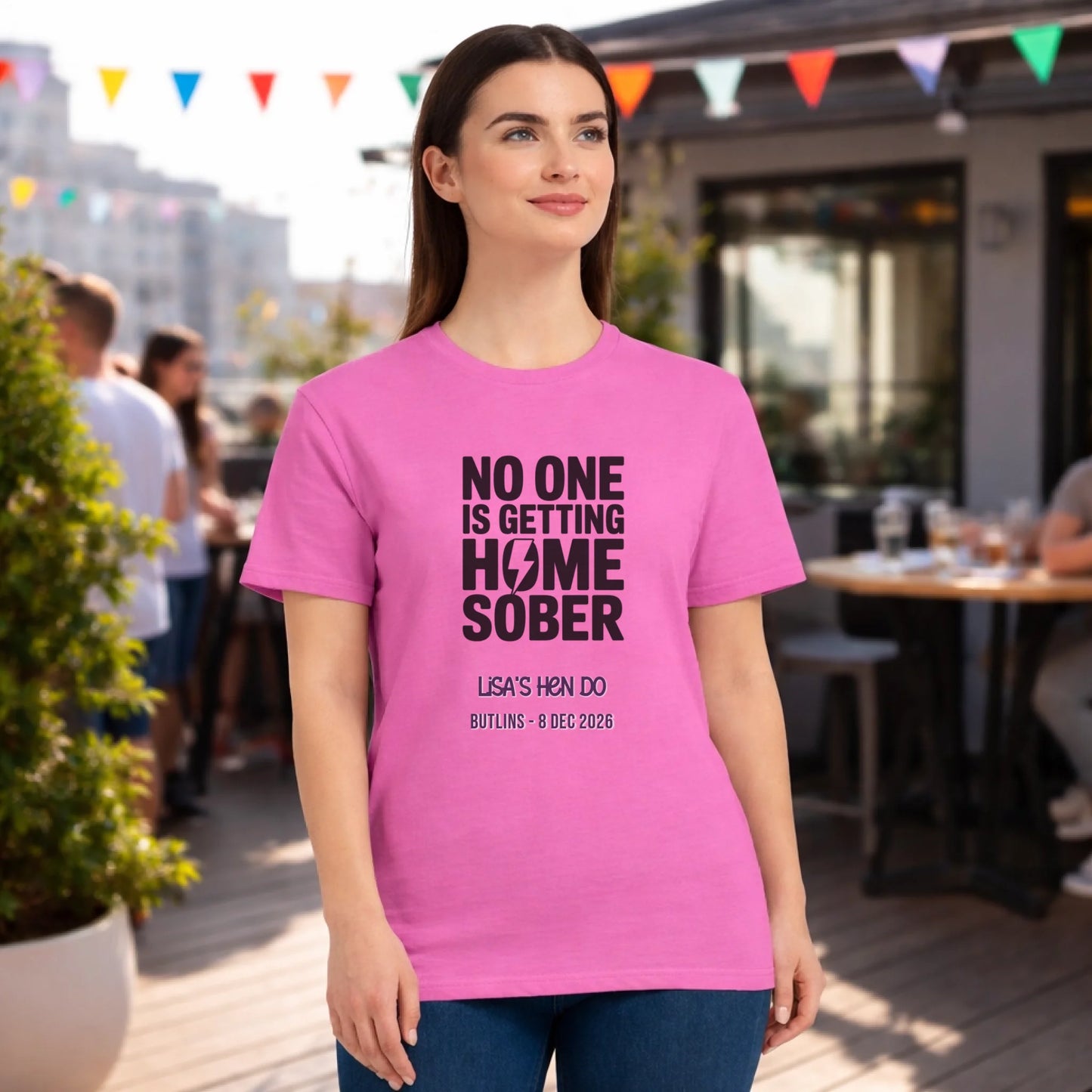 Gildan 64000L Pink Hen Weekender Mock