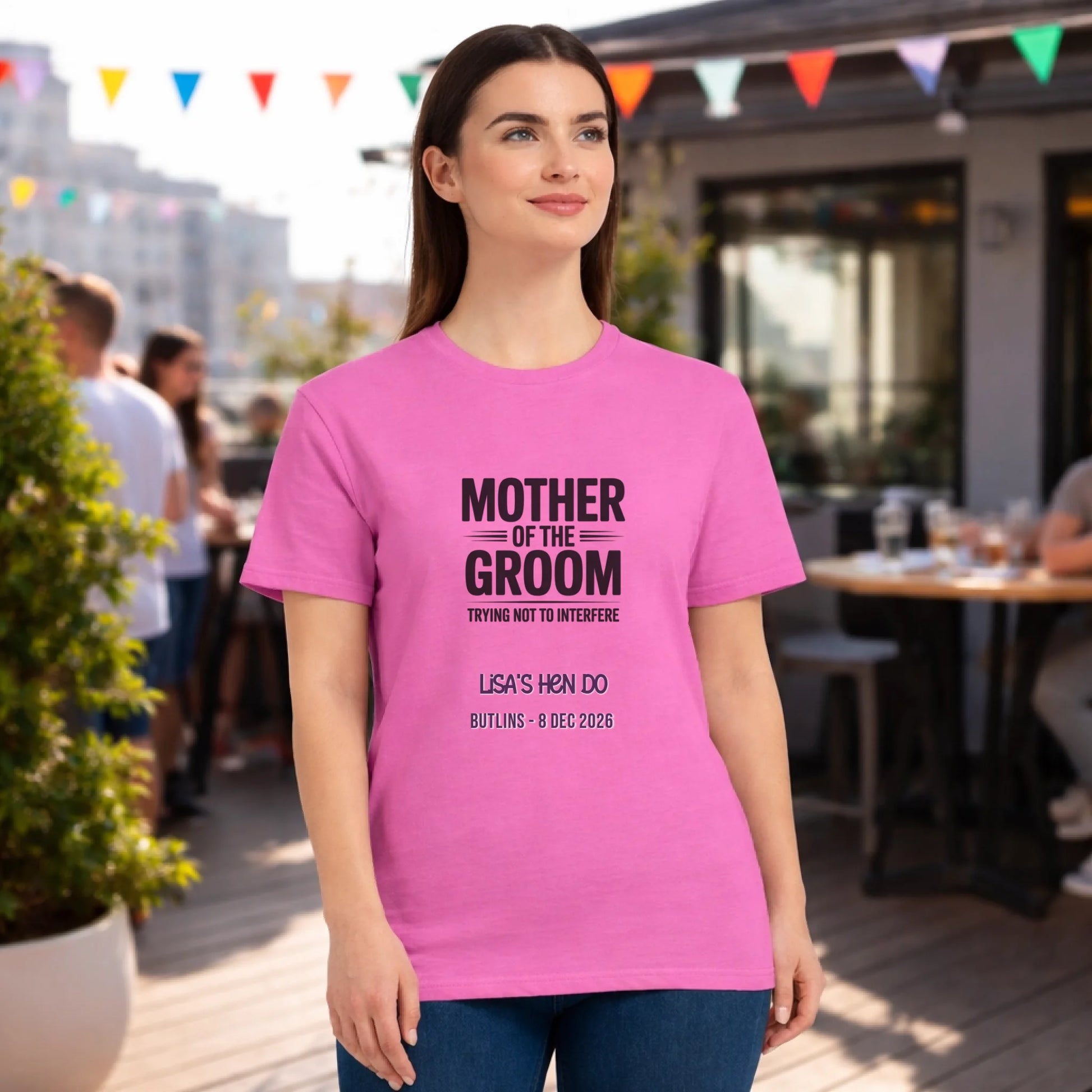 Gildan 64000L Pink Hen Weekender Mock