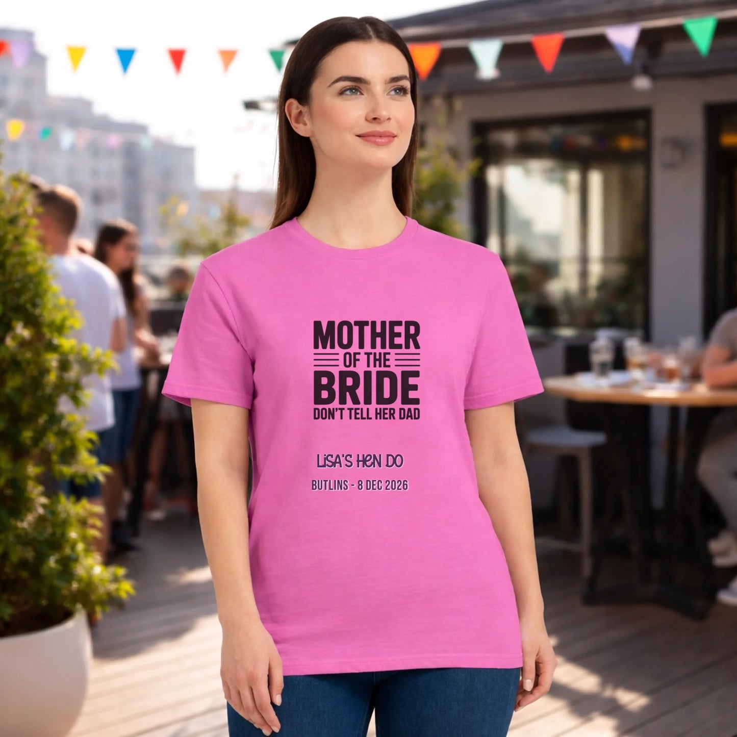 Gildan 64000L Pink Hen Weekender Mock