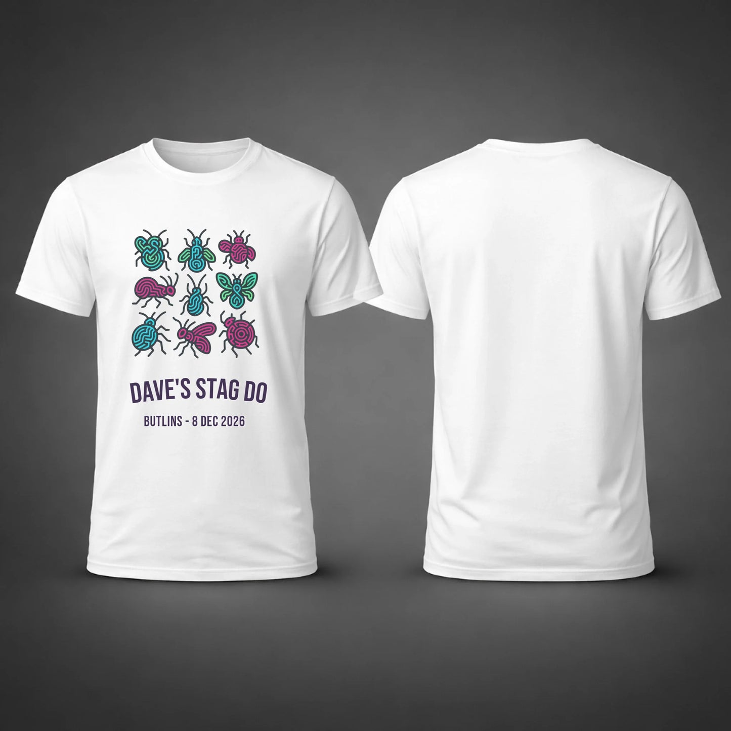 Gildan 64000 Side by Side Front and Back