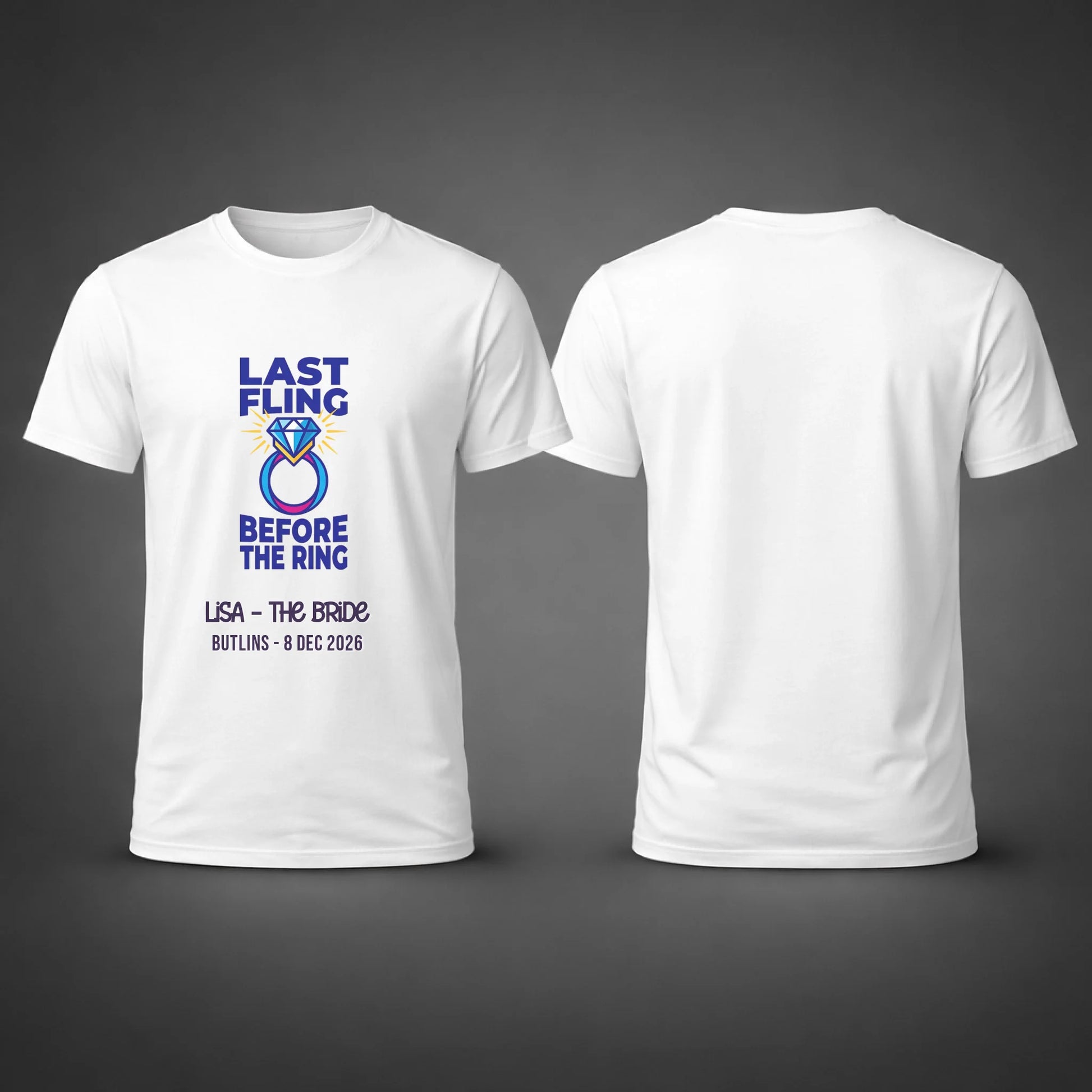 Gildan 64000 Side by Side Front and Back