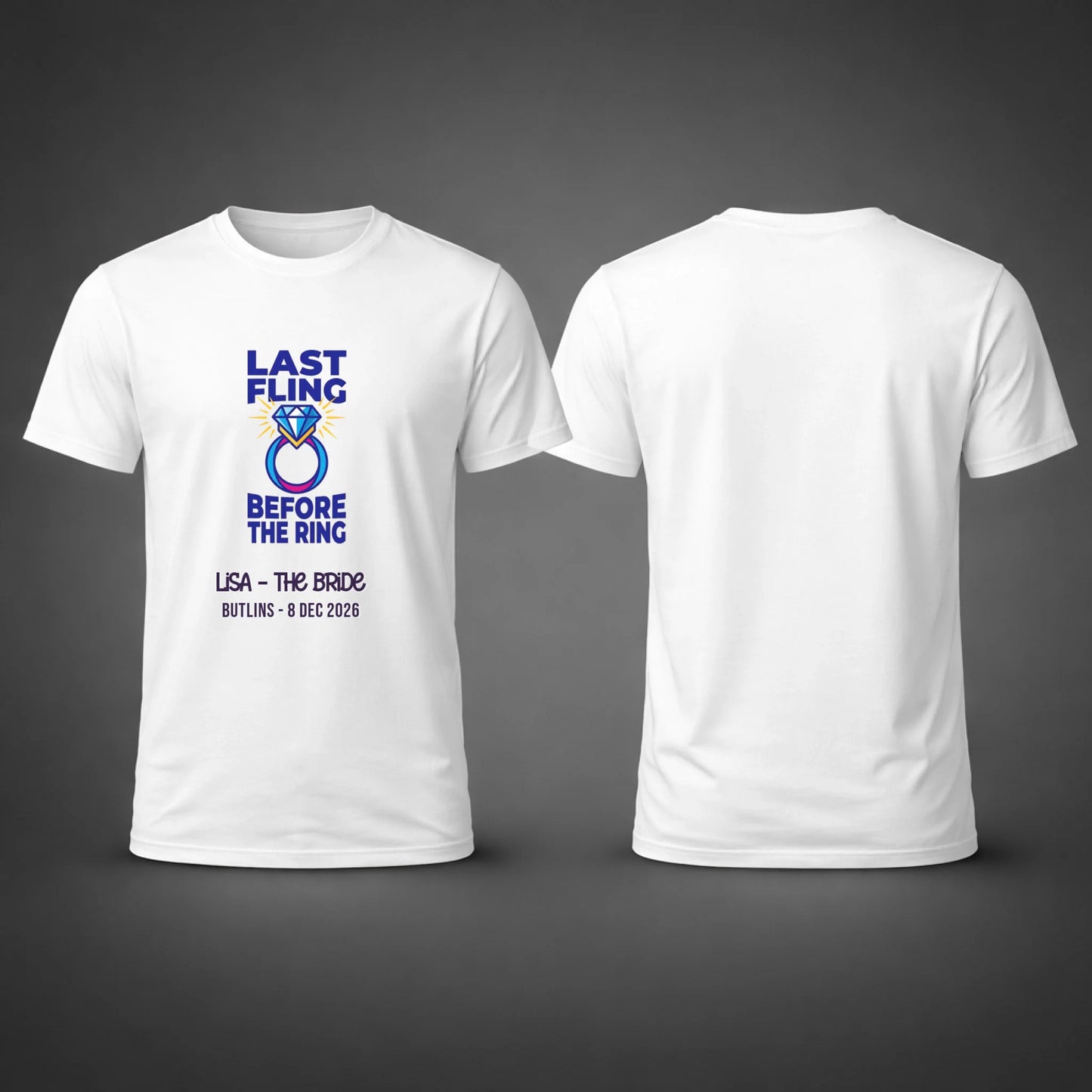 Gildan 64000 Side by Side Front and Back