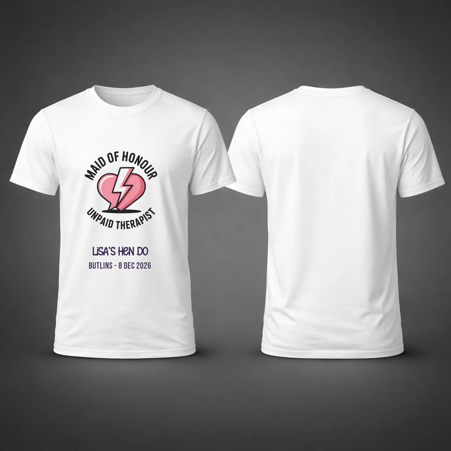 Gildan 64000 Side by Side Front and Back