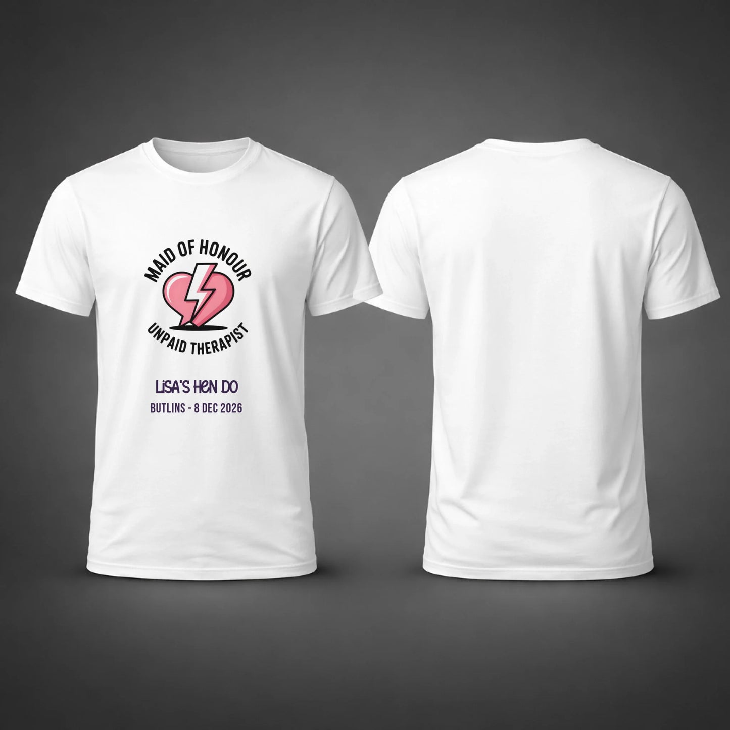 Gildan 64000 Side by Side Front and Back