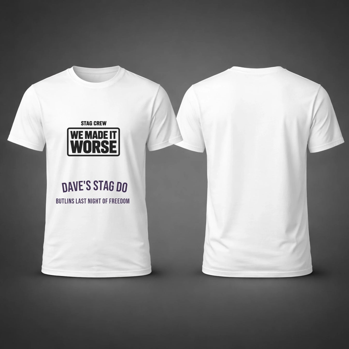 Gildan 64000 Side by Side Front and Back