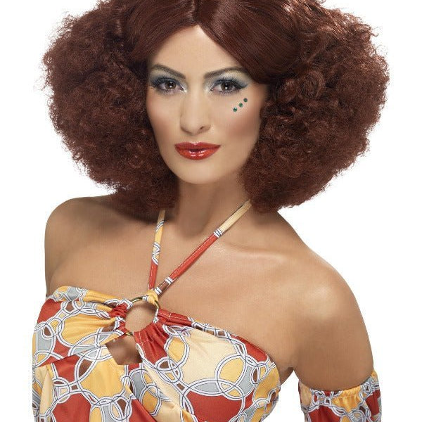 70s Afro Wig, Auburn - Adult Weekender
