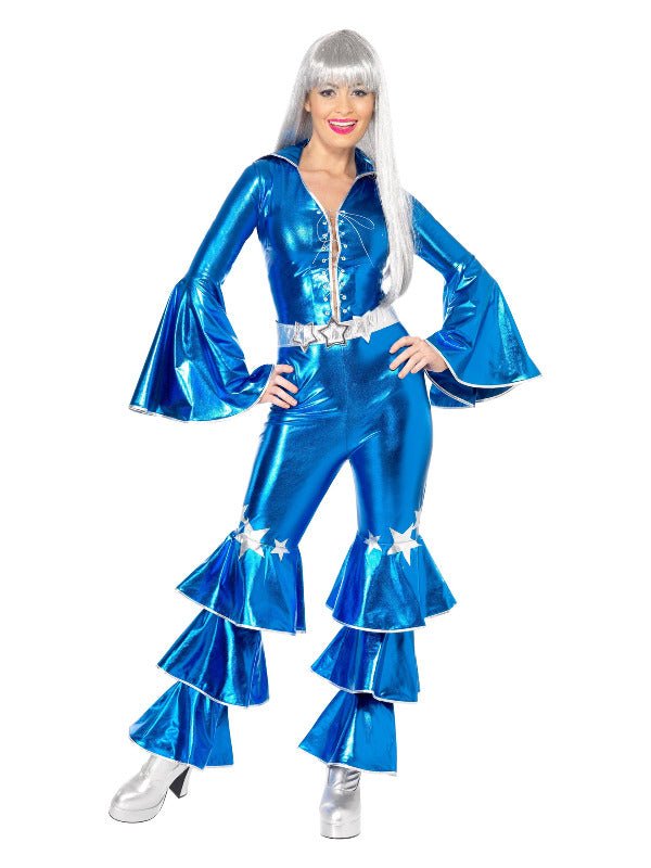 70s Dancing Dream Costume, Blue - Adult Weekender