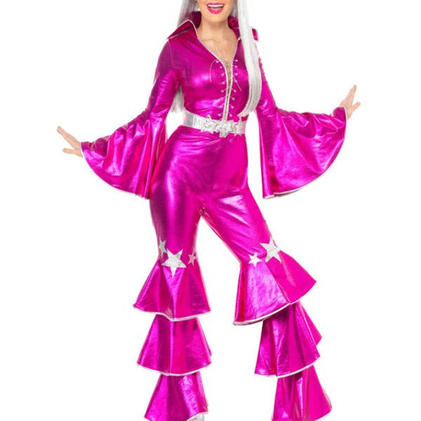 70s Dancing Dream Costume, Pink - Adult Weekender