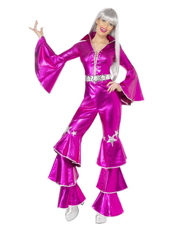 70s Dancing Dream Costume, Pink - Adult Weekender