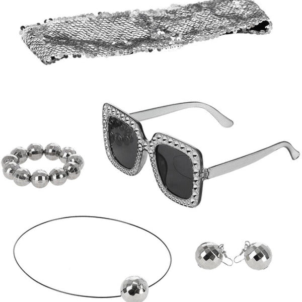70s Disco Ball Jewellery Kit - Adult Weekender