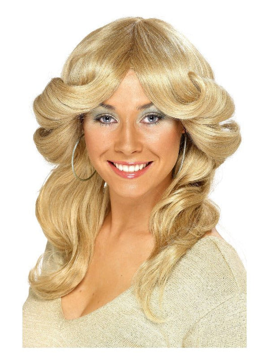 70s Flick Wig, Blonde - Adult Weekender