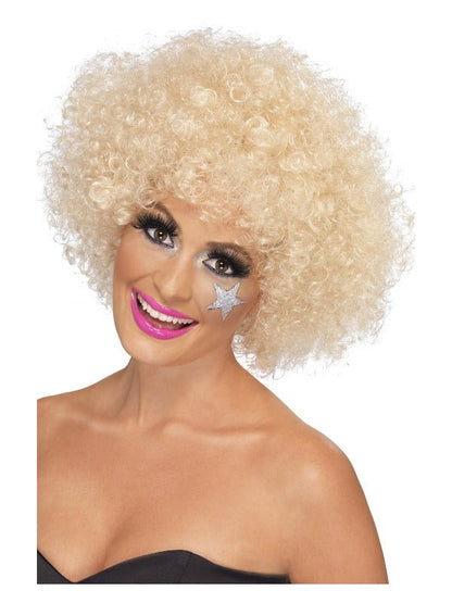 70s Funky Afro Wig, Blonde - Adult Weekender