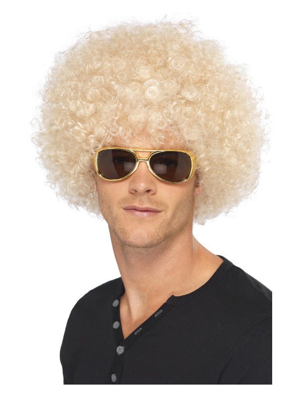 70s Funky Afro Wig, Blonde - Adult Weekender