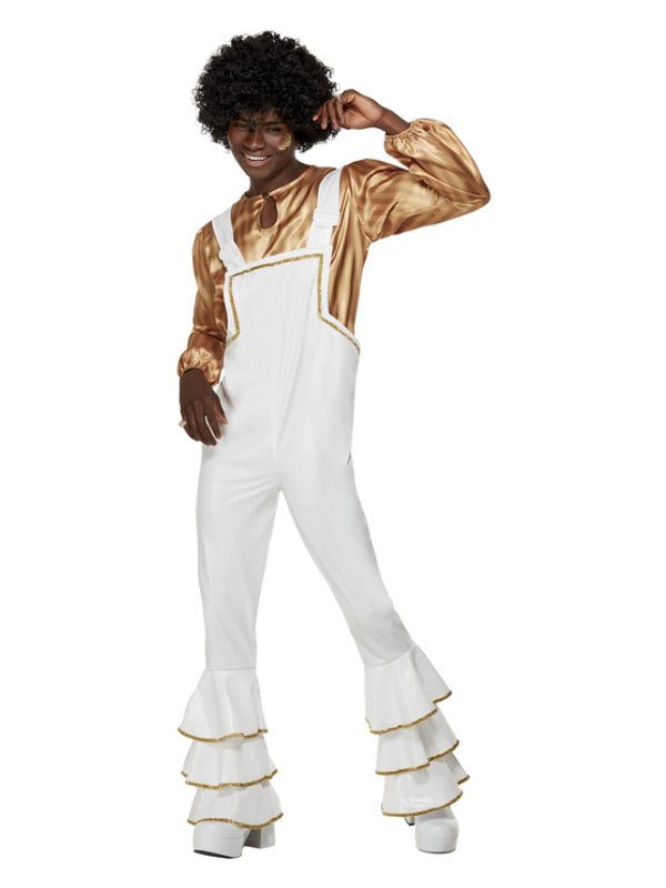 70s Glam Costume, White - Adult Weekender