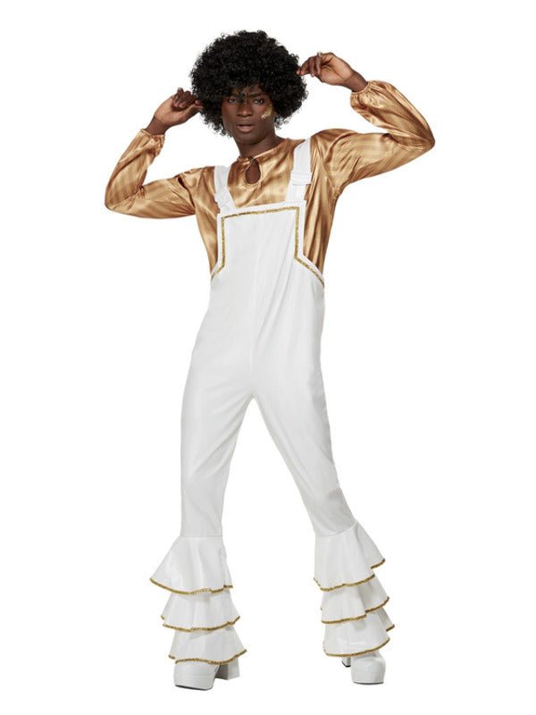 70s Glam Costume, White - Adult Weekender