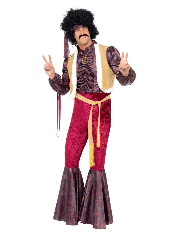 70s Psychedelic Rocker Costume, Purple - Adult Weekender