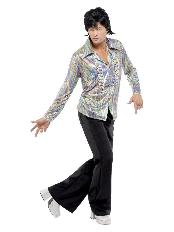 70s Retro Costume, Black - Adult Weekender