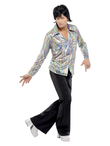 70s Retro Costume, Black - Adult Weekender