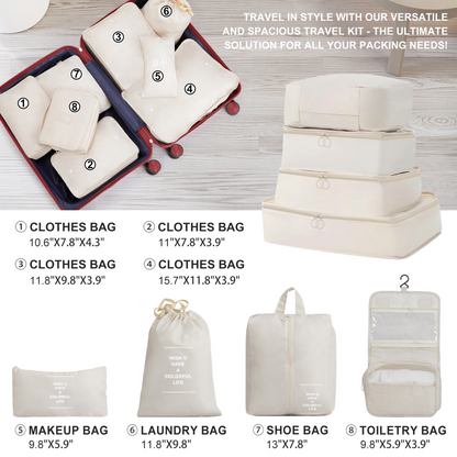 4-Piece Luggage Set with 2 Handbags & 8-Piece Toiletry Kit – Durable PP Suitcase (18in/20in/24in/28in) + 30L Travel Tote + 3L Crossbody Wash Bag – Iron Telescopic Handle – Red