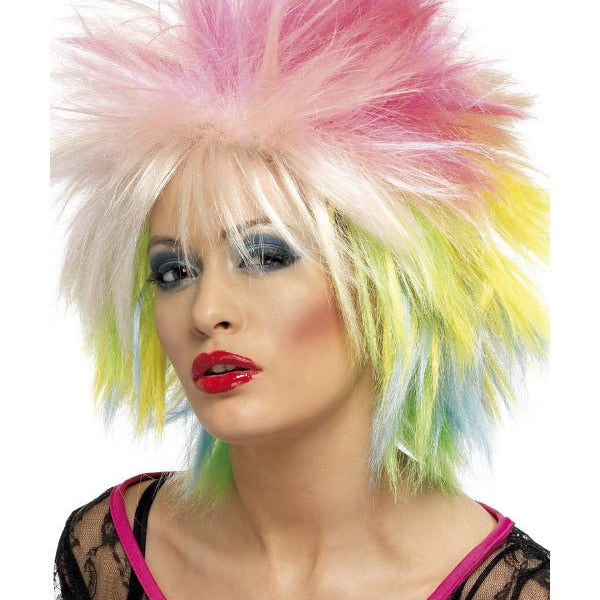80s Attitude Wig, Multi - Coloured - Adult Weekender