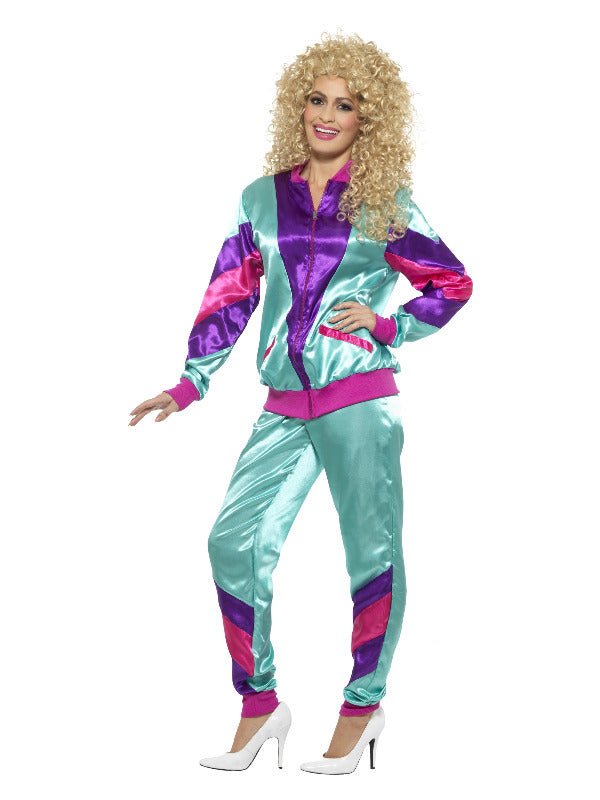 80s Height of Fashion Shell Suit Costume, Female, - Adult Weekender