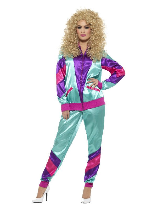 80s Height of Fashion Shell Suit Costume, Female, - Adult Weekender