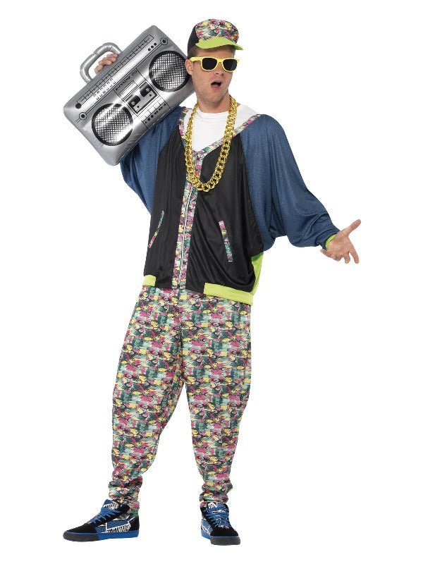 80s Hip Hop Costume, Patterned - Adult Weekender