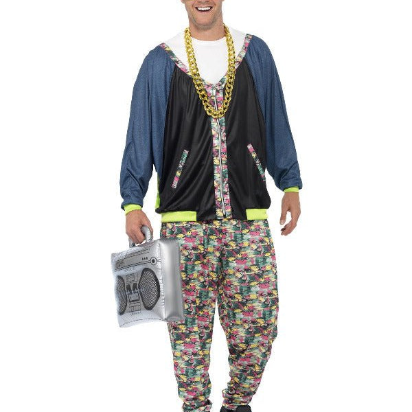 80s Hip Hop Costume, Patterned - Adult Weekender