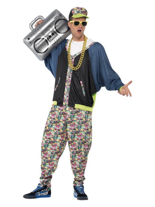 80s Hip Hop Costume, Patterned - Adult Weekender