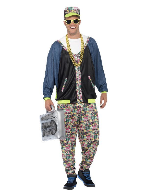 80s Hip Hop Costume, Patterned - Adult Weekender