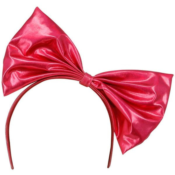 80s Metallic Pink Headband - Adult Weekender