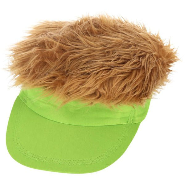 80s Neon Green Visor Hat - Adult Weekender