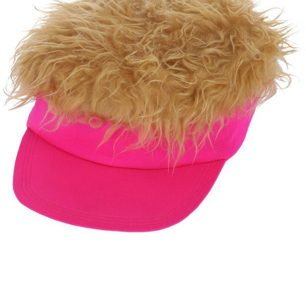 80s Neon Pink Visor Hat - Adult Weekender