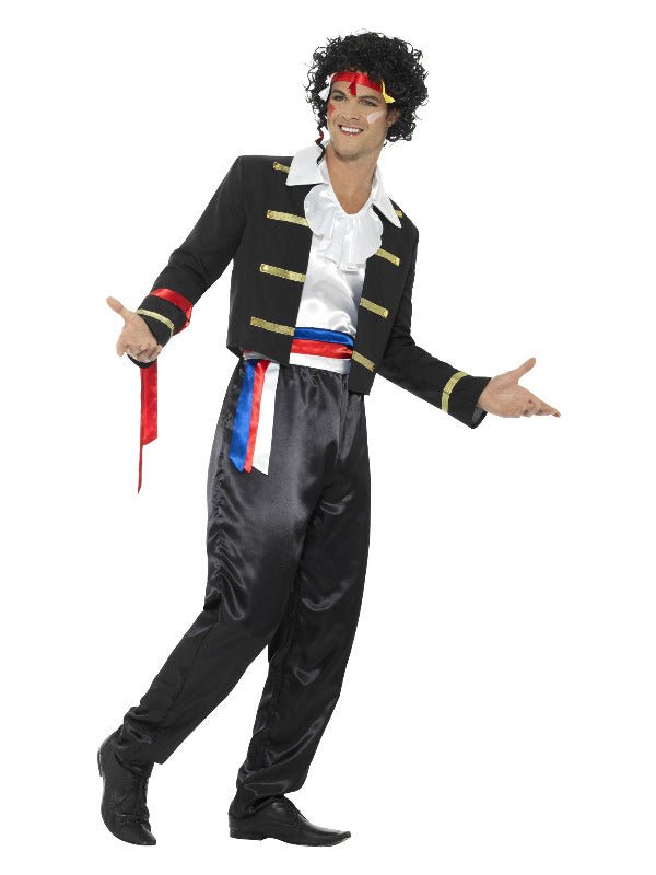 80s New Romantic Costume, Black - Adult Weekender