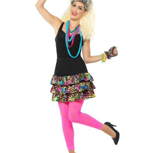 80s Party Girl Kit, Multi - Coloured - Adult Weekender