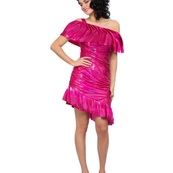 80s Pink Sparkle Cocktail Dress Costume - Adult Weekender