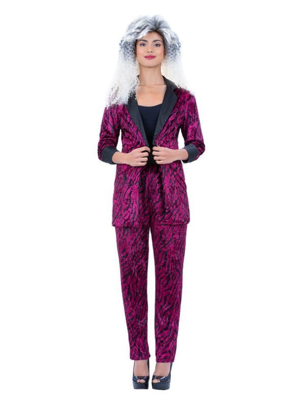 80s Pink Zebra Suit Costume, Unisex - Adult Weekender