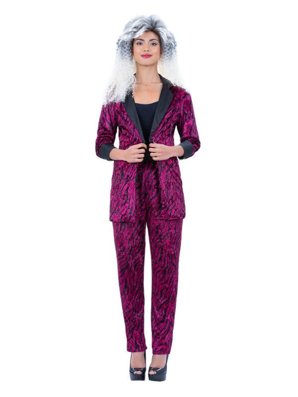 80s Pink Zebra Suit Costume, Unisex - Adult Weekender