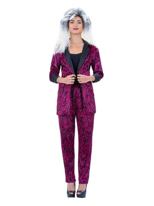 80s Pink Zebra Suit Costume, Unisex - Adult Weekender