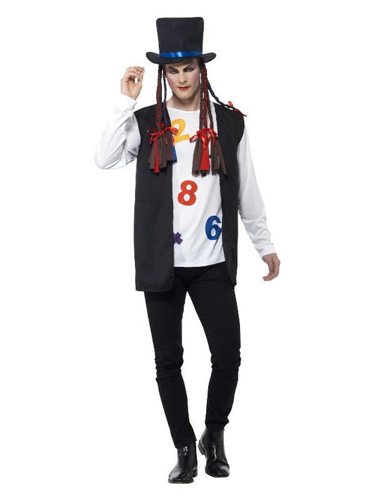 80s Pop Star Costume, Multi - Coloured - Adult Weekender
