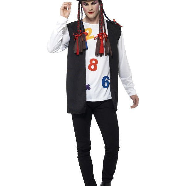 80s Pop Star Costume, Multi - Coloured - Adult Weekender