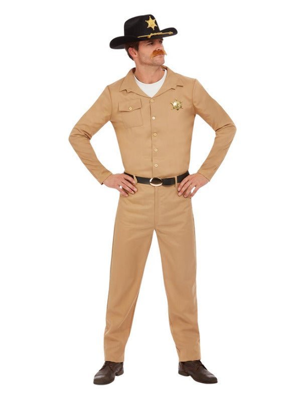 80s Sheriff Costume, Beige - Adult Weekender