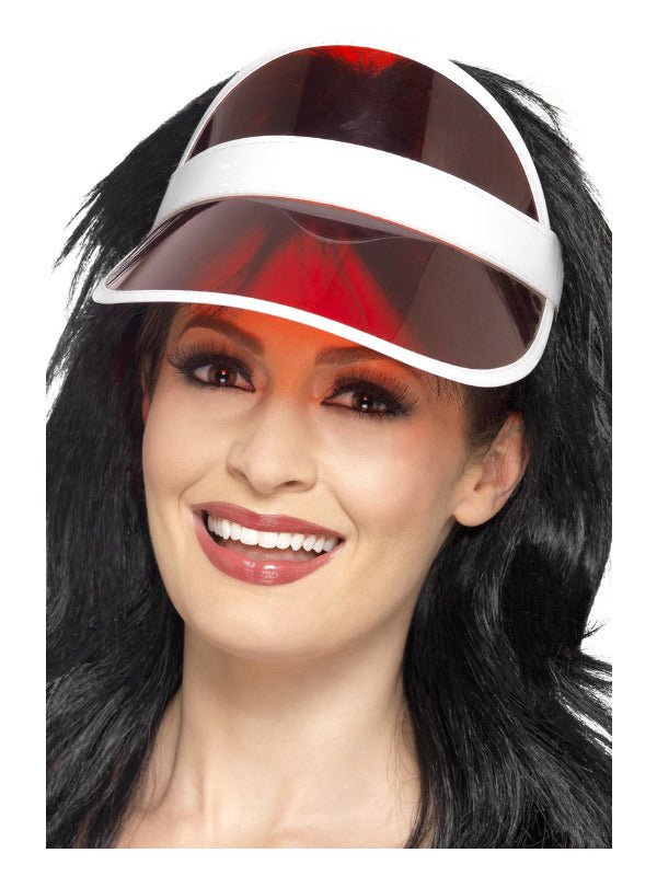 80s Sun Visor, Red - Adult Weekender