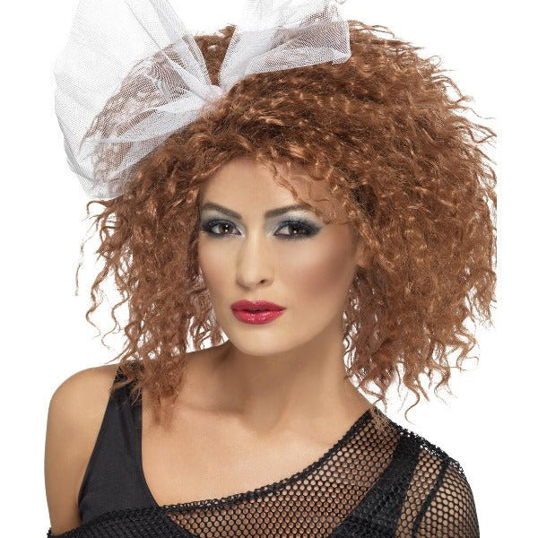 80s Wild Child Wig, Brown - Adult Weekender
