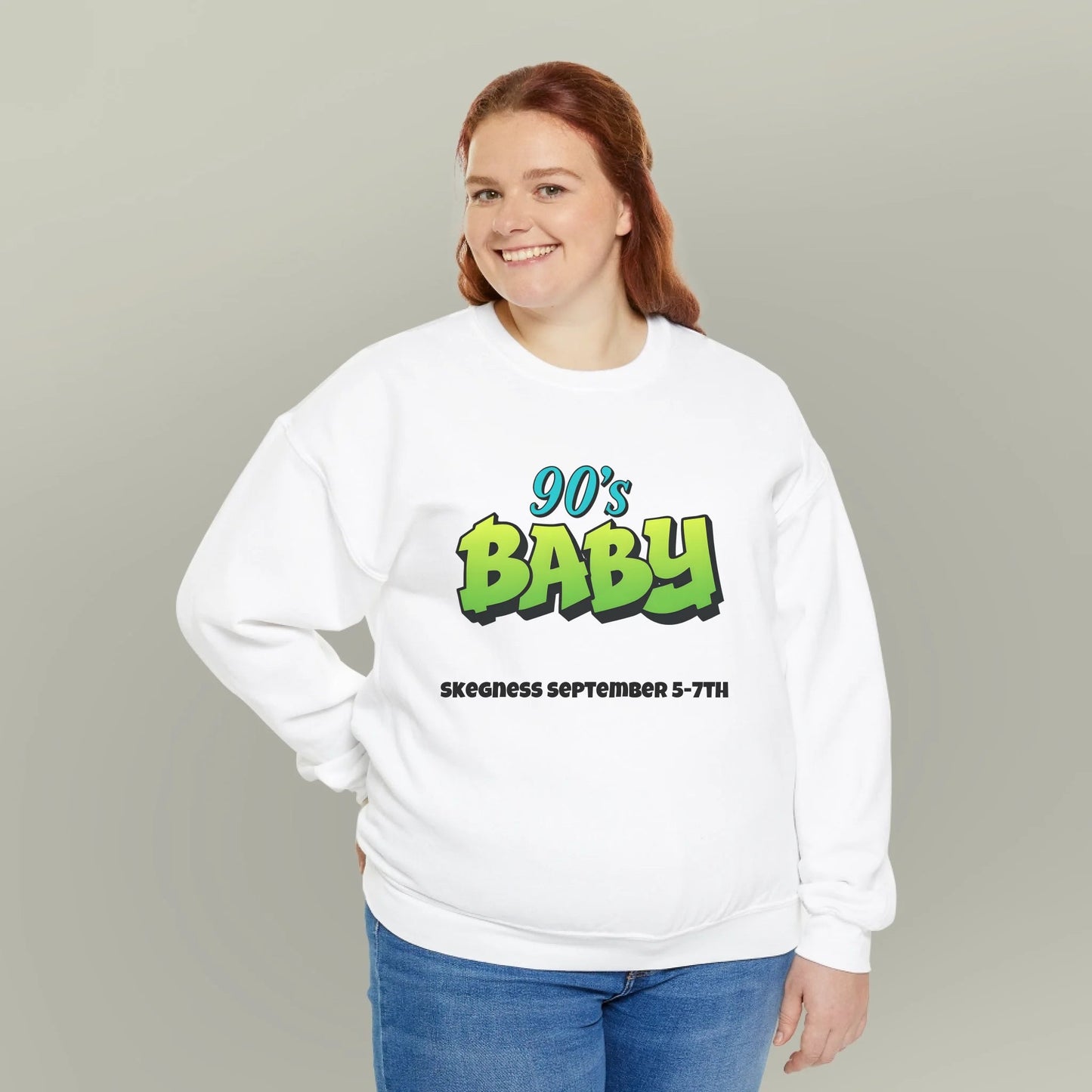 90s Baby 3 - Adult Weekender Front and Back Personalised Unisex Heavy T-Shirt Sweatshirt Hoodie - 90s - Adult Weekender
