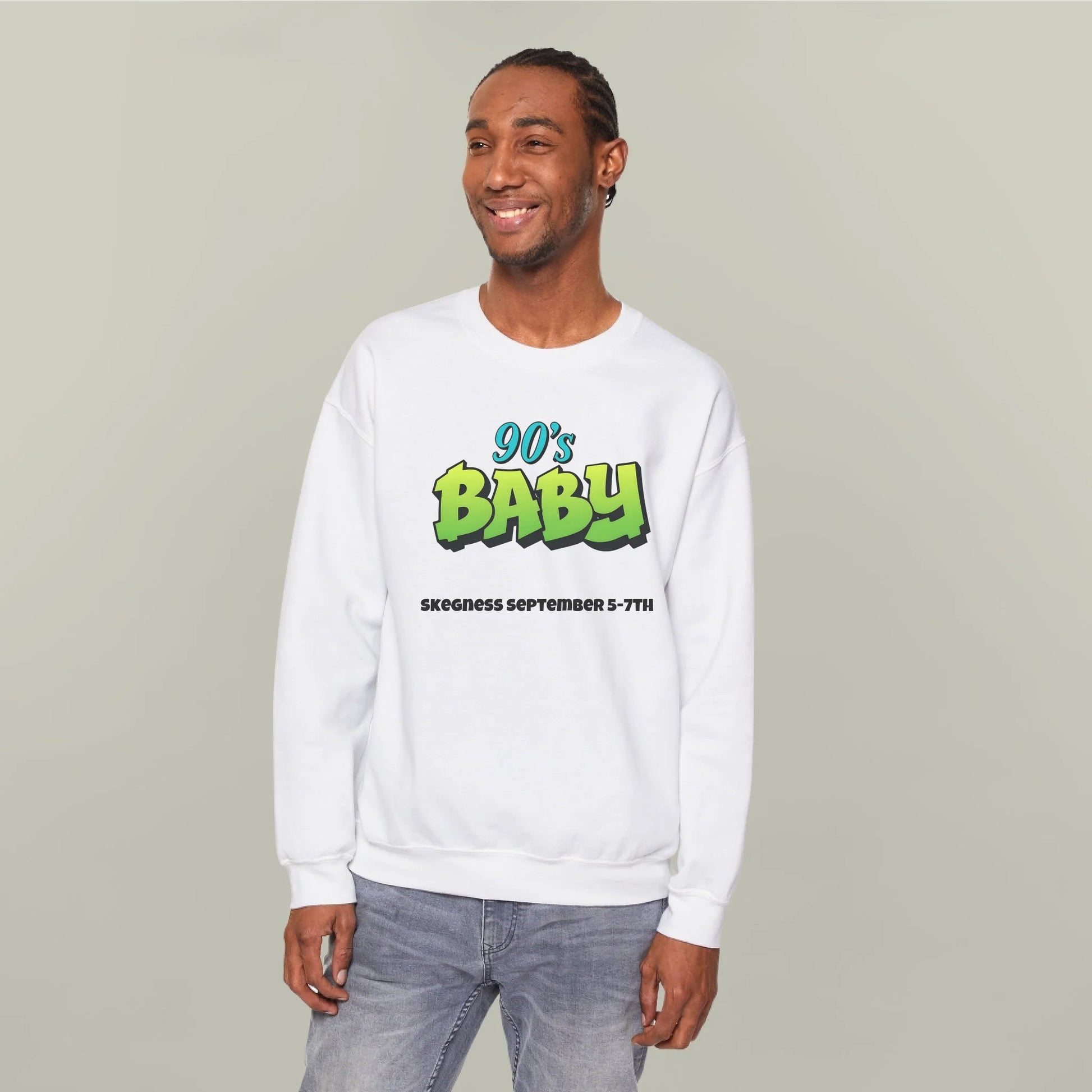 90s Baby 3 - Adult Weekender Front and Back Personalised Unisex Heavy T-Shirt Sweatshirt Hoodie - 90s - Adult Weekender